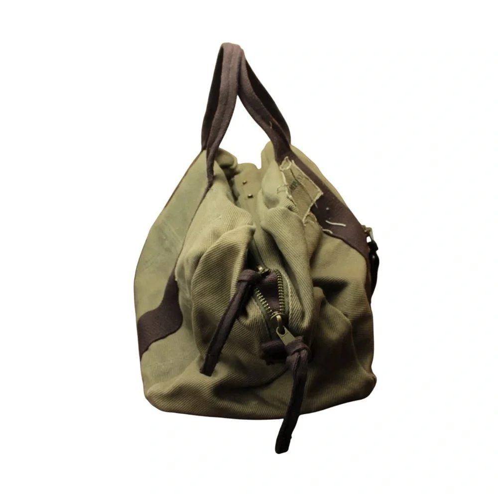 Boeing Company Totem Logo Patch Army Green Canvas Duffel Bag Clean In&Out